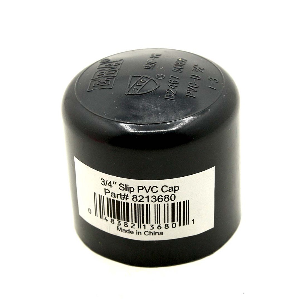 3/4" Slip PVC Cap SCH80
