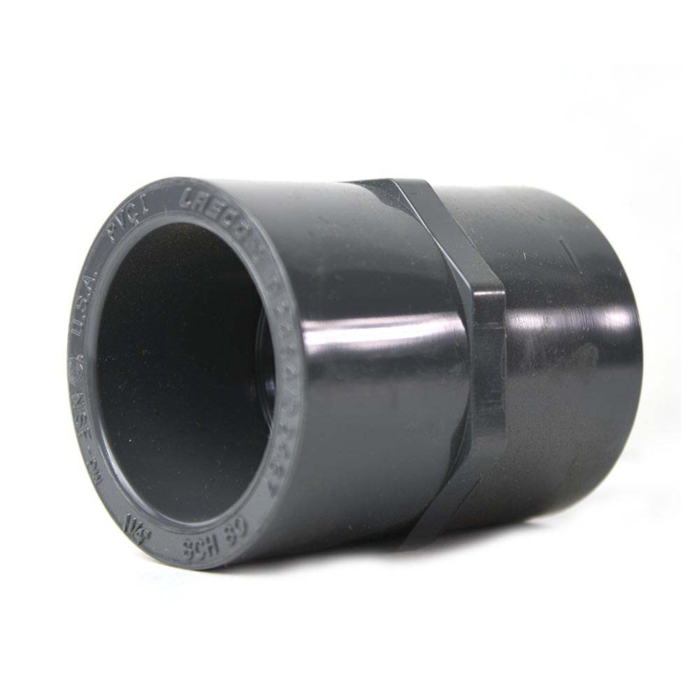 1-1/4" Slip x Slip PVC Coupling SCH80