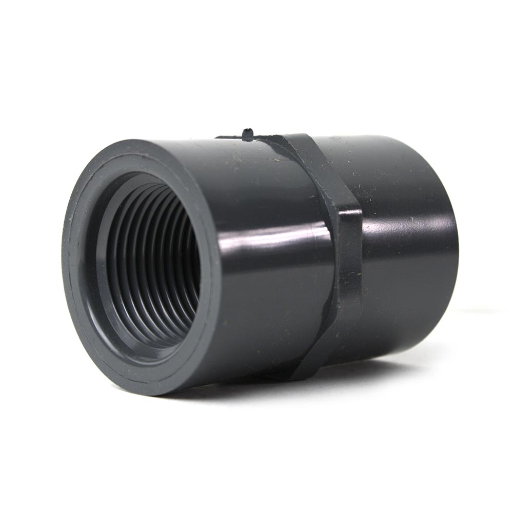 1" Threaded x Threaded PVC Coupling SCH80