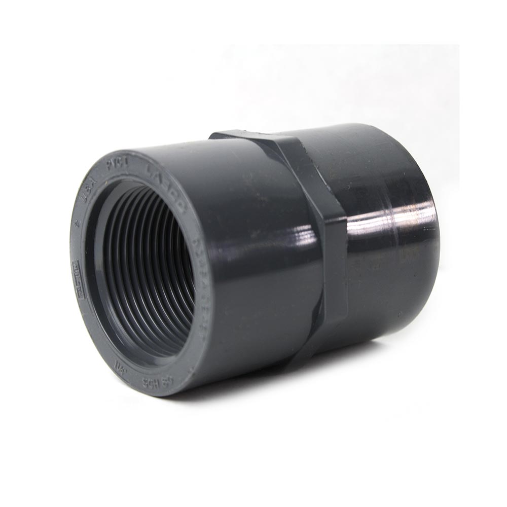 3/4" Threaded x Threaded PVC Coupling SCH80