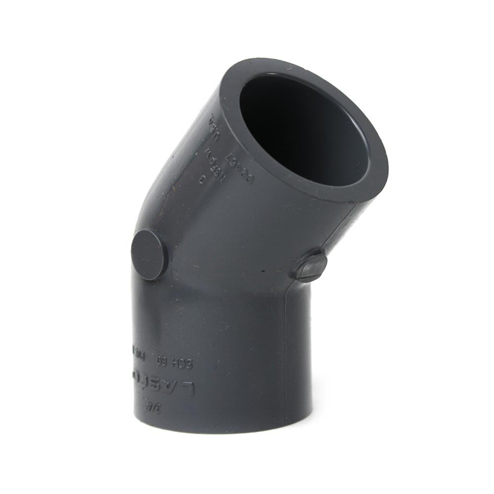 3/4" Slip x Slip PVC 45 Elbow SCH80