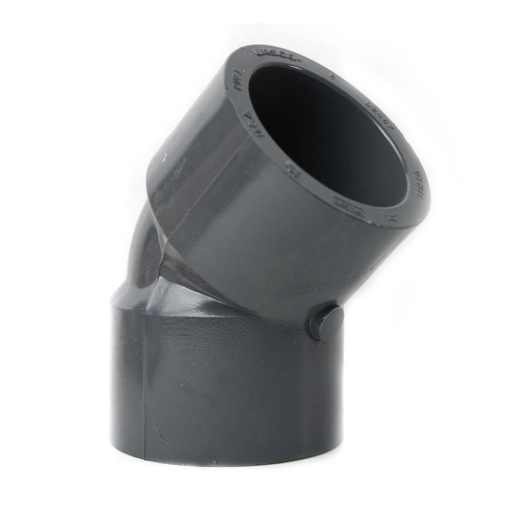 1-1/2" Slip x Slip PVC 45 Elbow SCH80
