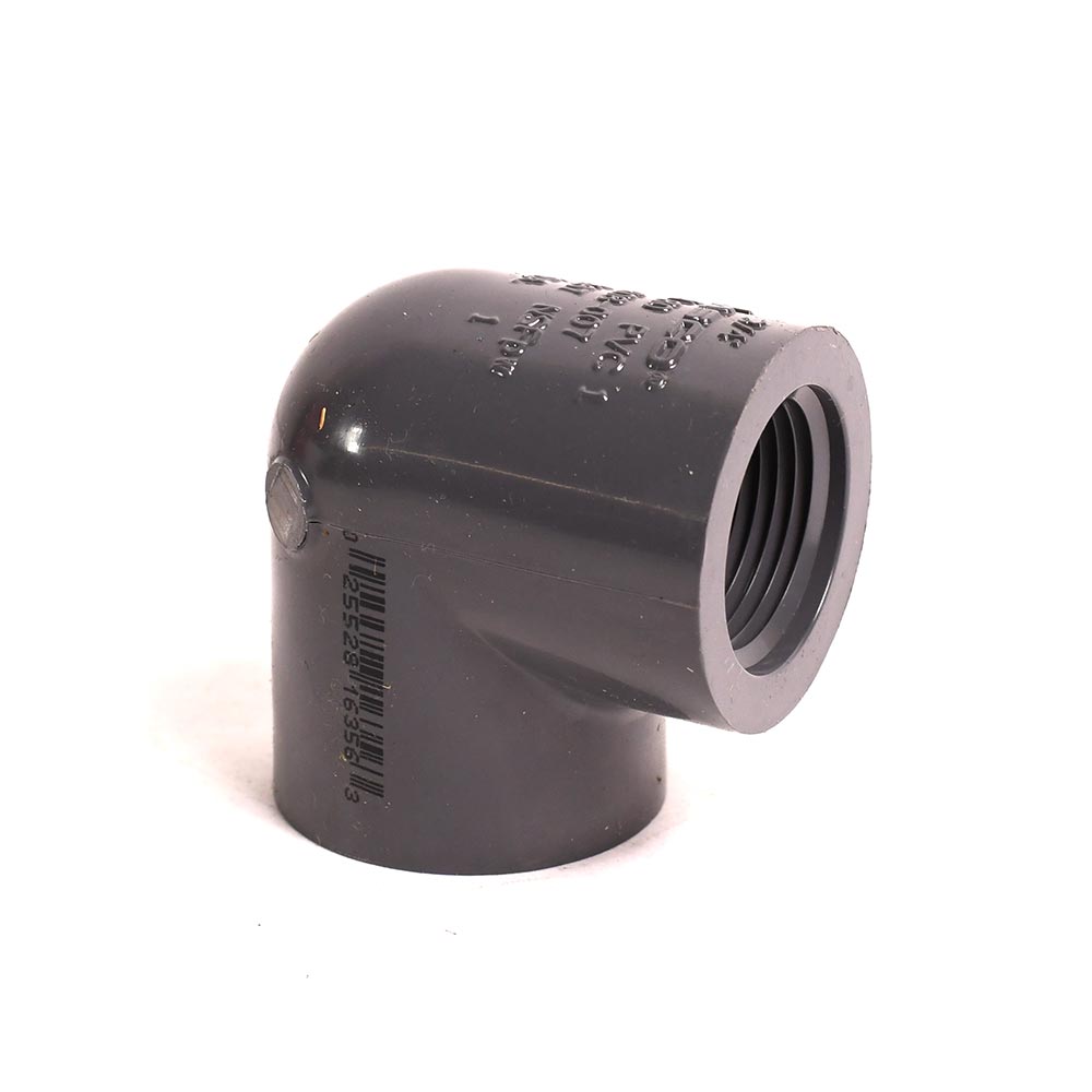 1/2" Threaded x Threaded PVC 90 Elbow SCH80