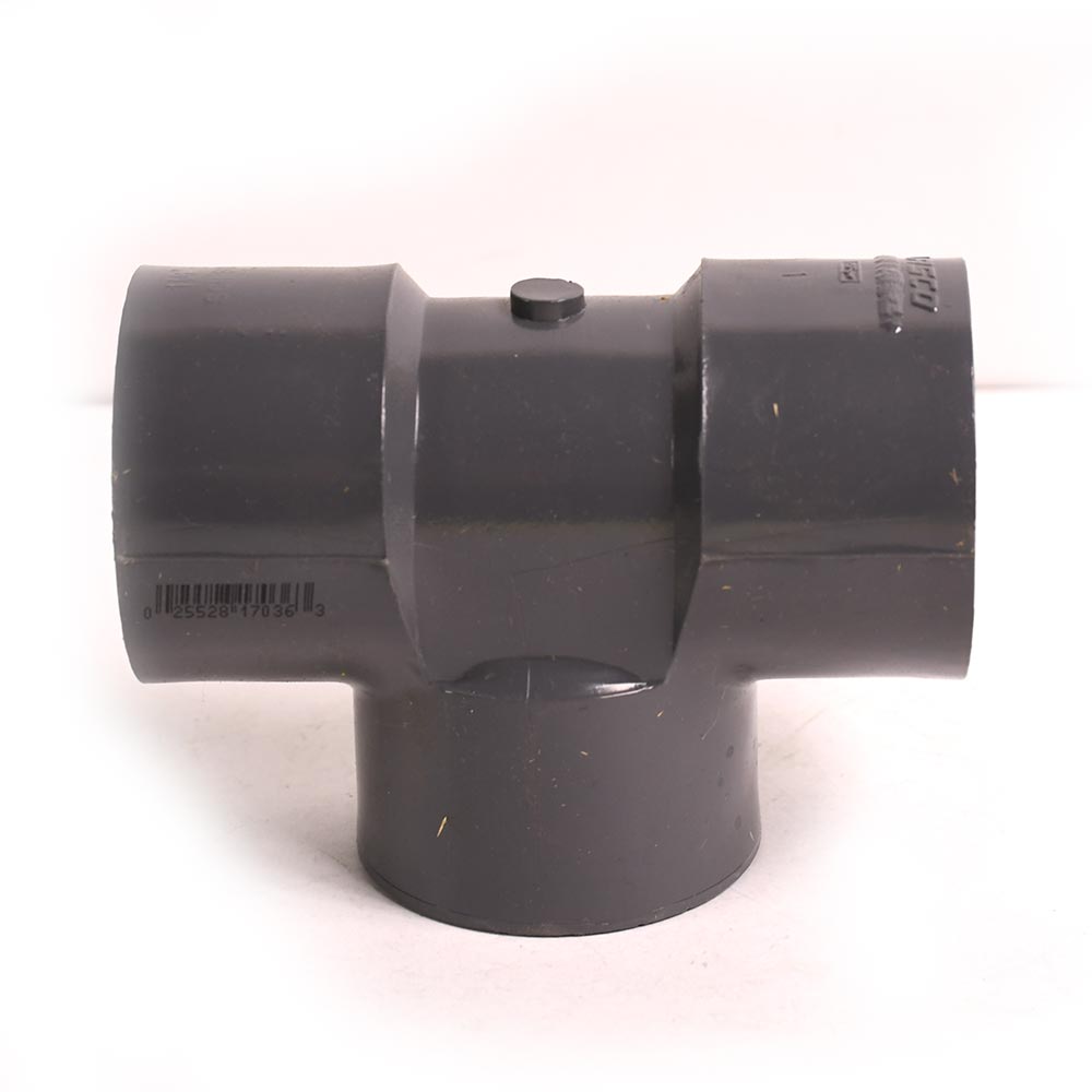 1-1/4" Threaded x Threaded x Threaded PVC Tee SCH80