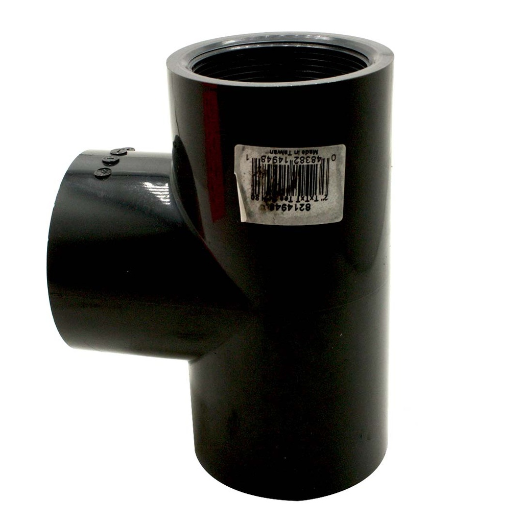 2" Threaded x Threaded x Threaded PVC Tee SCH80