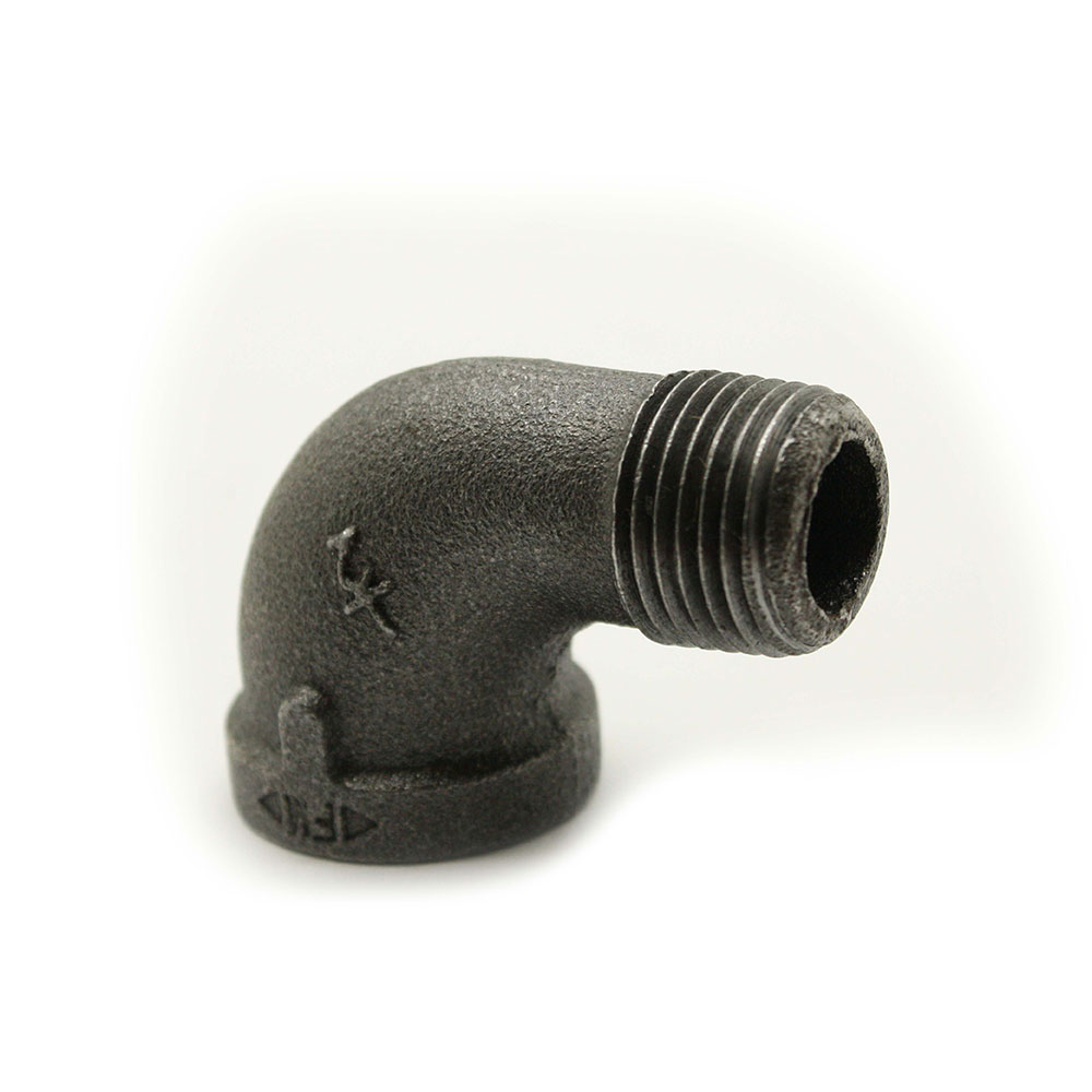 2-1/2" Black Steel 90 Street Elbow  