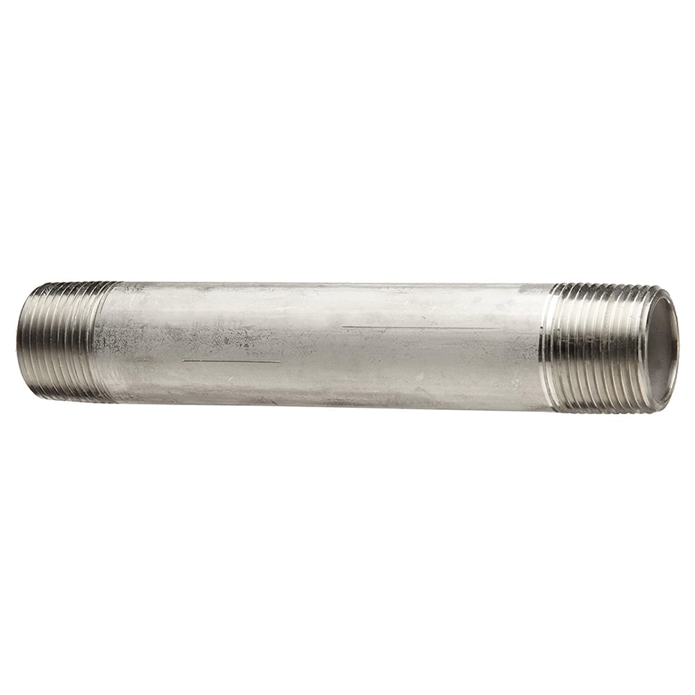 1 X 6" Stainless Steel Nipple - Bulk