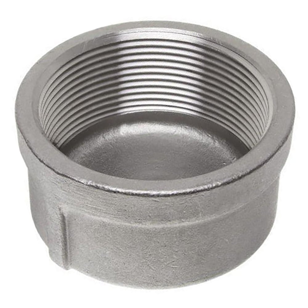1/2 Cap Stainless Steel - Packaged