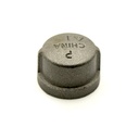 1/4" Black Steel Cap