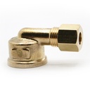 1397-T 70-C 1/4" x 3/8" Lead-Free Brass Compression FIP 90 Elbow - W02