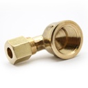 1397-T 70-C 1/4" x 3/8" Lead-Free Brass Compression FIP 90 Elbow - W05