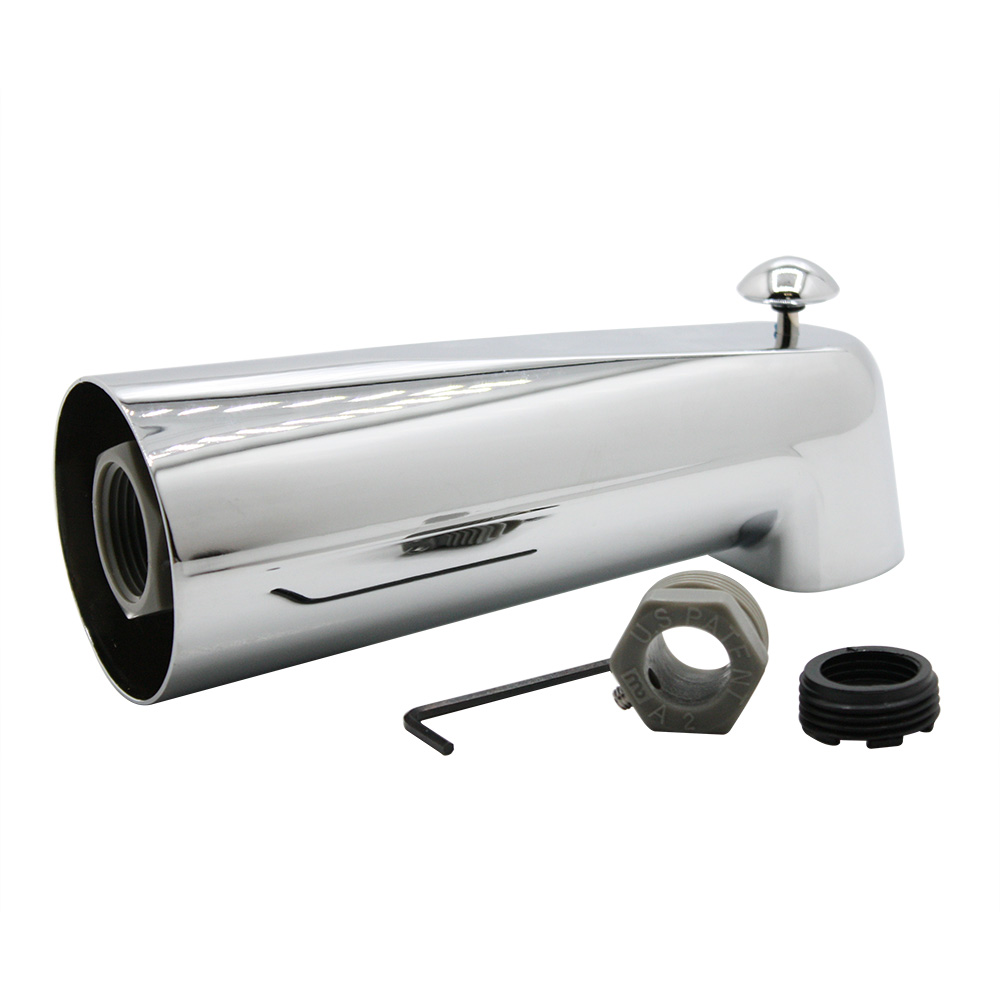 1405-T Fit-All Diverter Bathtub Spout - Extra Long - Chrome - W02