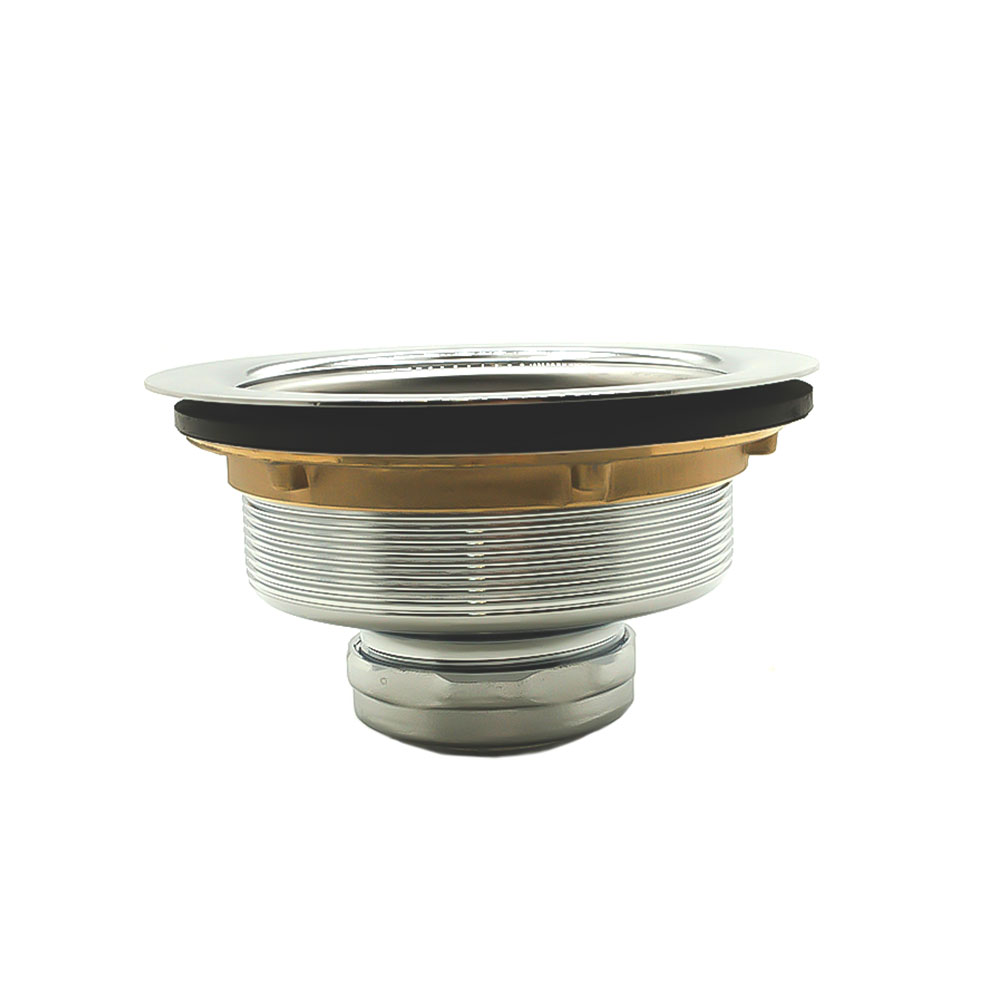 1415-T 3-1/2" Kitchen Sink Strainer Assembly (Chrome Plated Brass) - W04