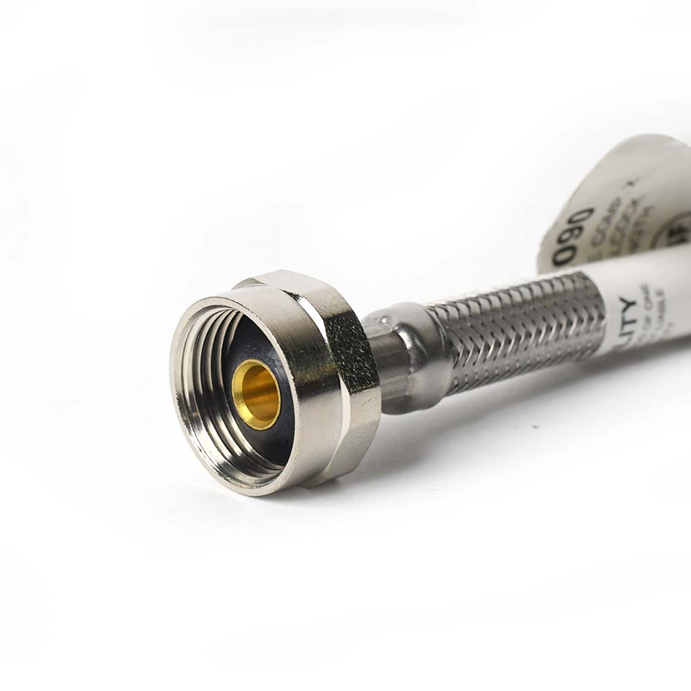 1434-T 3/8" Comp x 7/8" Ballcock x 9" Long Stainless Steel Toilet Riser - W02