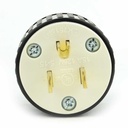 15A-125V 3-Blade NEMA 5-15P Straight Electrical Plug - W02