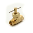 132P 1/4" MIP X 1/4" FIP Mini Needle Valve (Straight) - W03