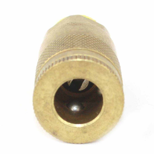 1/4" x 1/4" Easy-Lock Auto Brass Coupler w/BARB - Single Display Pack - W05