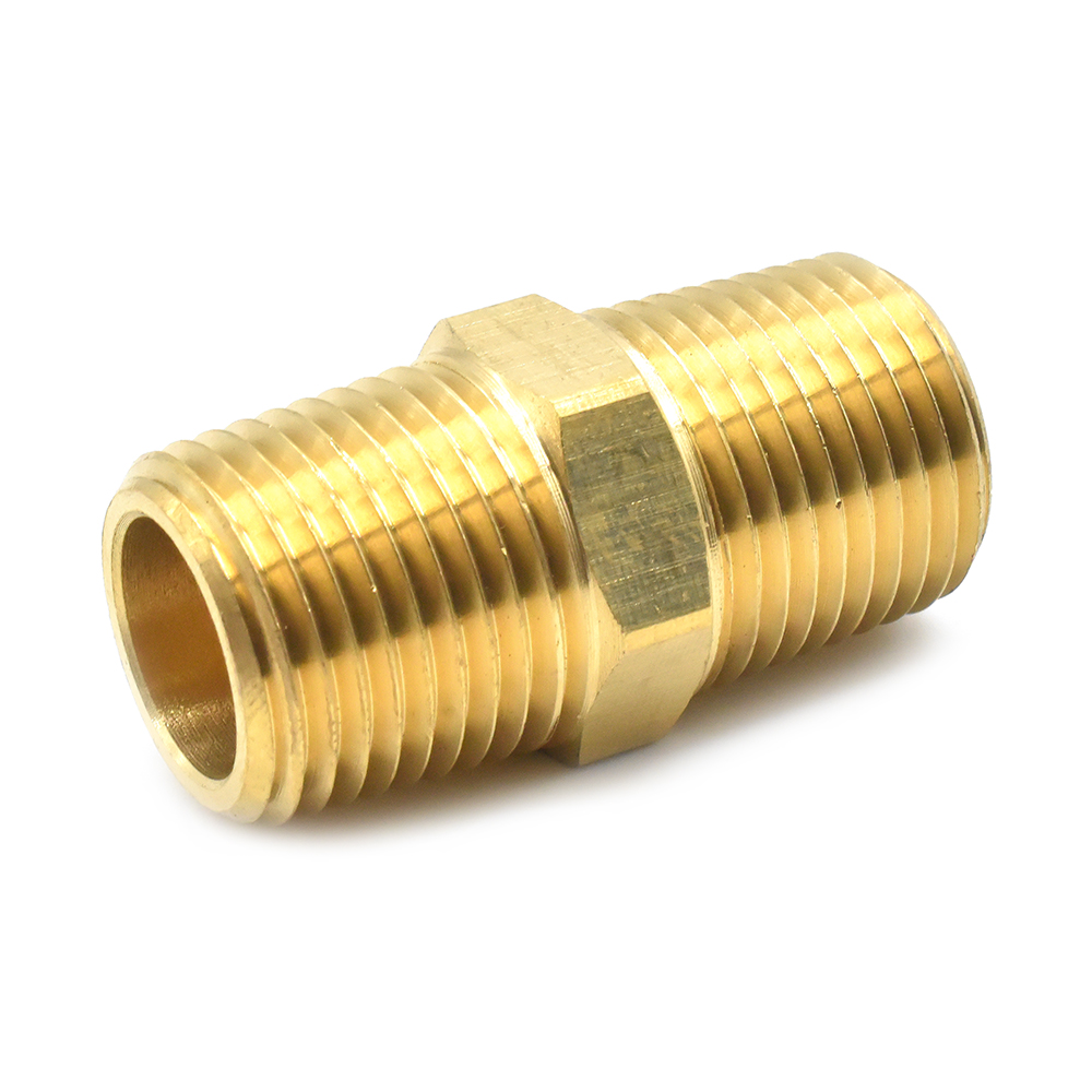 1/2" NPT Hex Male Nipple - 50 Pack Bulk - W02