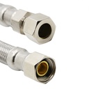 1483-T 3/8" Comp x 3/8" UNION x 16" Long Stainless Steel Faucet Riser - W02