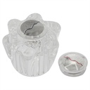 1486-T Price Pfister Small Current Windsor Tub Shower Faucet Handle - Clear Acrylic with Hot/Cold Buttons
 - W03