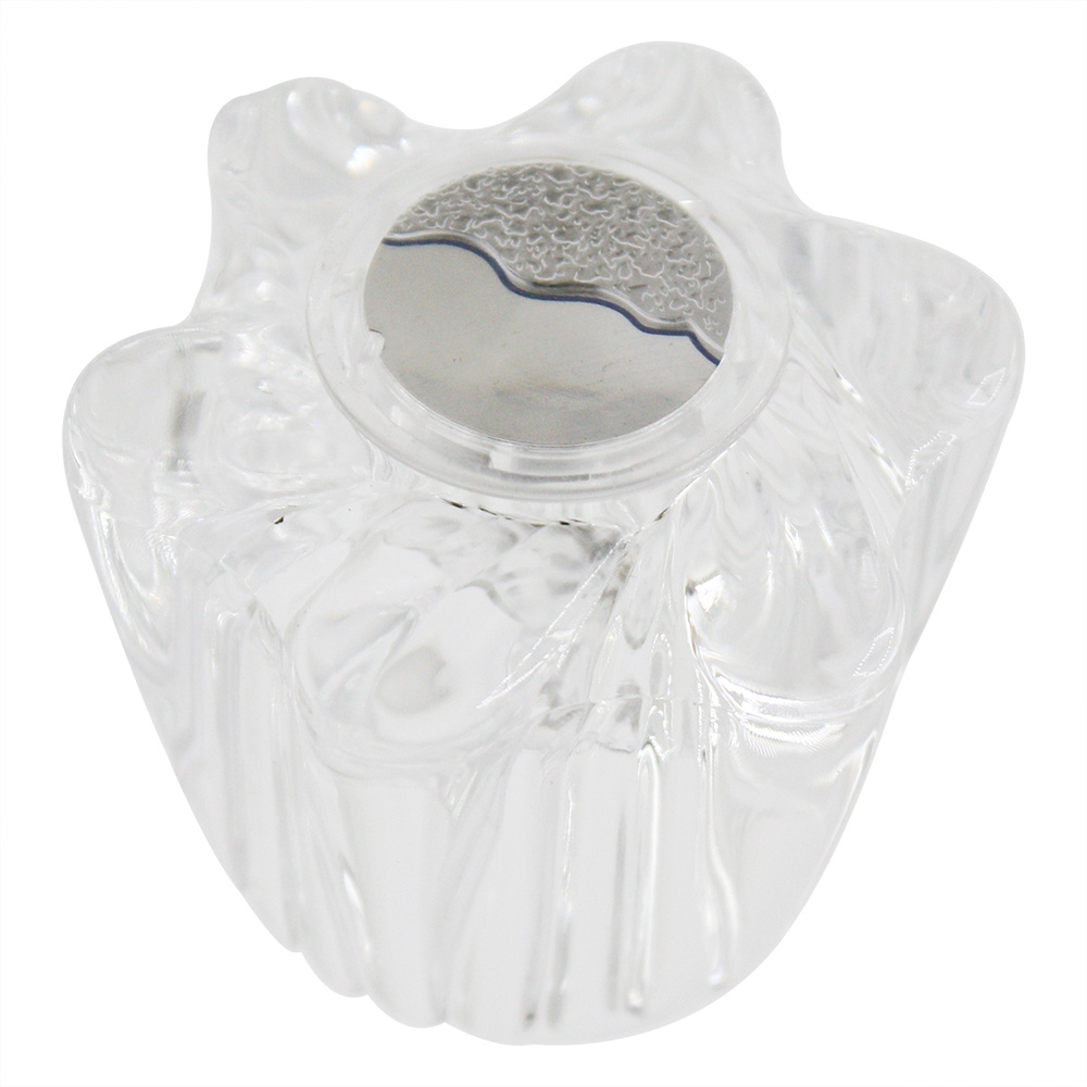 1486-T Price Pfister Small Current Windsor Tub Shower Faucet Handle - Clear Acrylic with Hot/Cold Buttons
 - W04