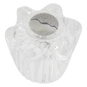 1486-T Price Pfister Small Current Windsor Tub Shower Faucet Handle - Clear Acrylic with Hot/Cold Buttons
 - W04