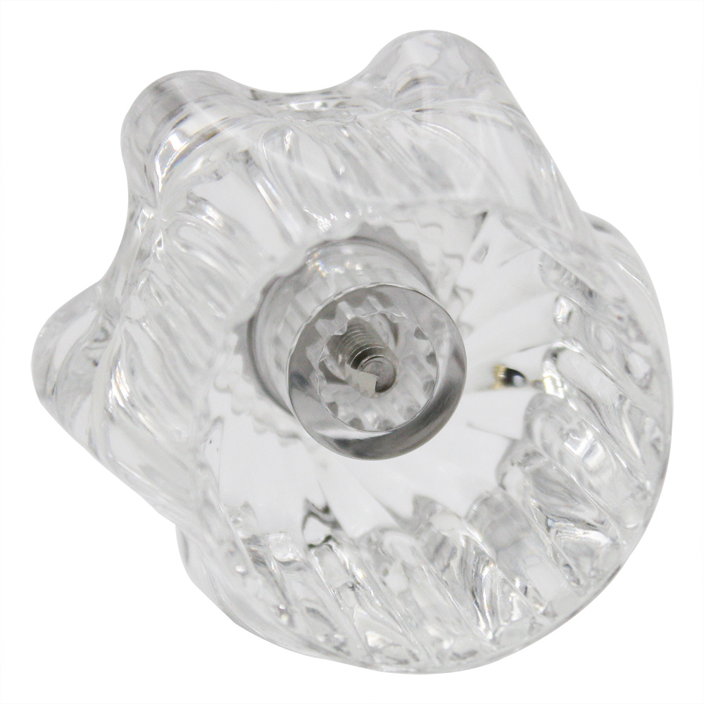 1486-T Price Pfister Small Current Windsor Tub Shower Faucet Handle - Clear Acrylic with Hot/Cold Buttons
 - W05