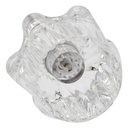 1486-T Price Pfister Small Current Windsor Tub Shower Faucet Handle - Clear Acrylic with Hot/Cold Buttons
 - W05