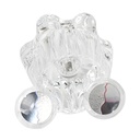 1487-T Price Pfister Large Cuurent Windsor Tub Shower Faucet Handle - Clear Acrylic with Hot/Cold Buttons
 - W05