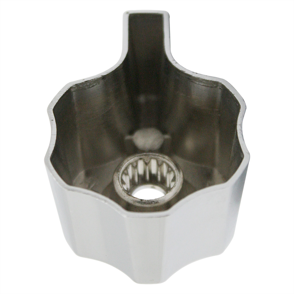 1494-T Price Pfister Crown Imperial Lavatory Tub Shower Faucet Lever Handle - Chrome Metal - COLD - DH2748 - W05