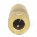 1/4" x 1/4" Easy-Lock Auto Brass Coupler w/BARB - 25 Pack Bulk - W05