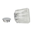 1508-T Price Pfister Small Windsor Tub Shower Faucet Handle - Clear Acrylic with Hot/Cold Buttons - W03