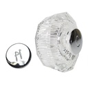 1510-T Price Pfister Mobile Home Tub Shower Faucet Handle - Clear Acrylic with Hot/Cold Buttons
 - W02