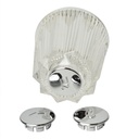 1511-T Price Pfister Large Windsor Tub Shower Faucet Handle - Clear Acrylic with Hot/Cold/Diverter Buttons
 - W02