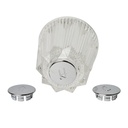 1511-T Price Pfister Large Windsor Tub Shower Faucet Handle - Clear Acrylic with Hot/Cold/Diverter Buttons
 - W04