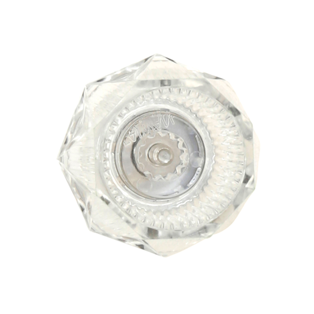 1513-T Price Pfister Small Contessa Tub Shower Faucet Handle - Clear Acrylic with Hot/Cold Buttons
 - W03