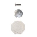 1513-T Price Pfister Small Contessa Tub Shower Faucet Handle - Clear Acrylic with Hot/Cold Buttons
 - W04