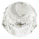 1525-T Delta Tub and Shower Faucet Conversion Handle - Clear Acrylic
 - W05
