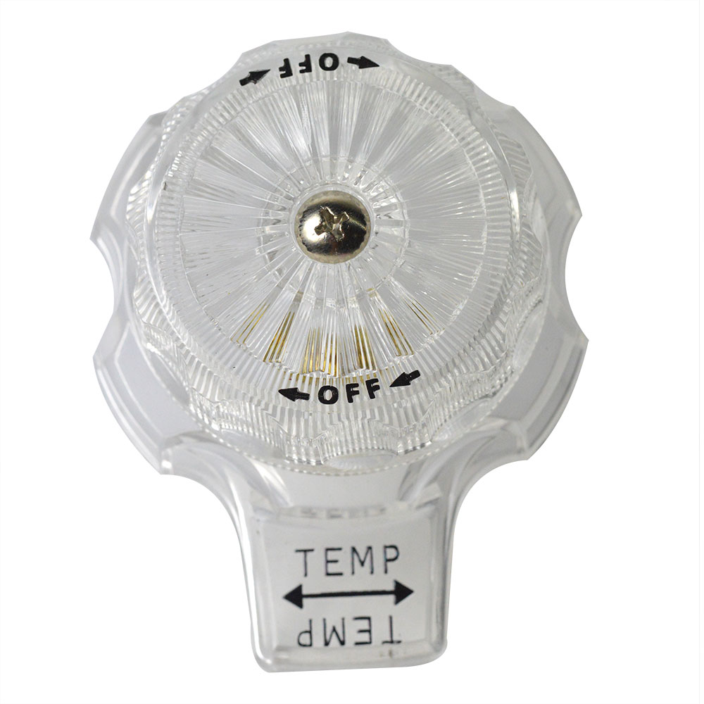 1533-T Temp. Control Knob Faucet Handle for Mixet Faucets - Clear - 88202 - W02