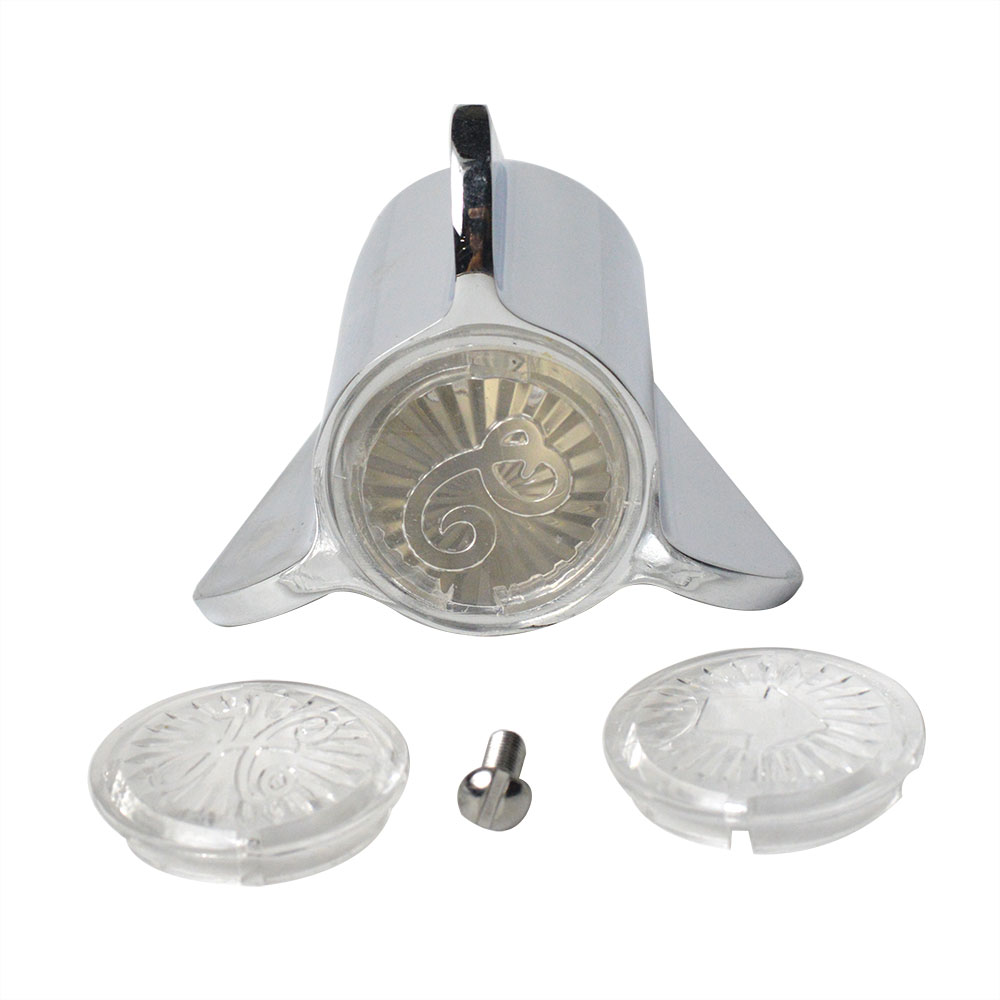 1536-T Sayco Tub / Shower Faucet Handle (Hot / Cold Buttons) - Chrome - 28966 (88084) - W02