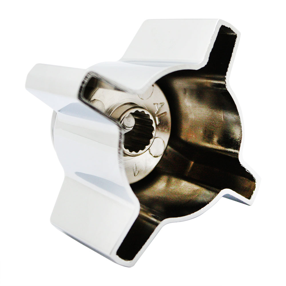 1544-T Sterling / Rockwell Tub /Shower Faucet Handle (Hot/Cold Buttons) - 88759 - W04