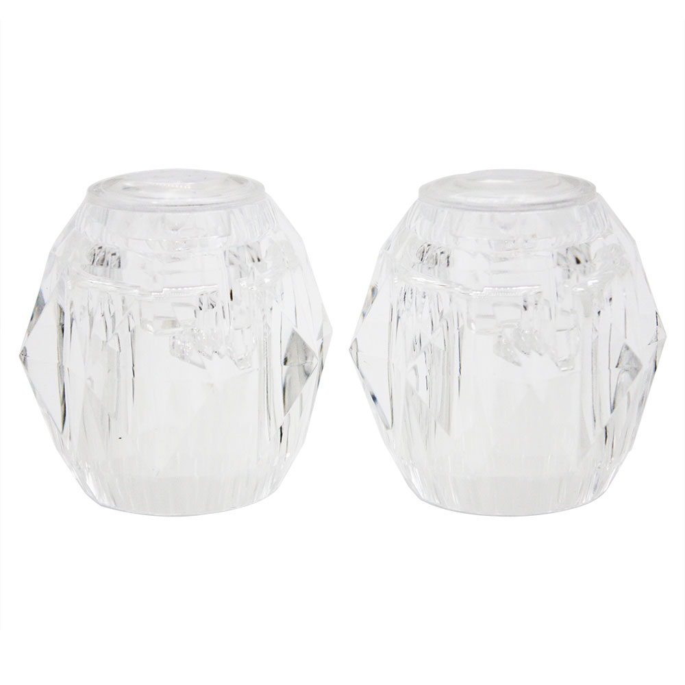 1559-T Moen Chateau Style Faucet Handles Set (Clear Acrylic) 6S-1H/C, 17326B - W02