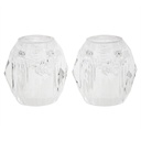 1559-T Moen Chateau Style Faucet Handles Set (Clear Acrylic) 6S-1H/C, 17326B - W02