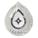 1565-T Moen Posi-Temp Lavatory Faucet Tear-Drop Knob Handle (Clear Acrylic) - 96791 - W03