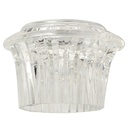 1565-T Moen Posi-Temp Lavatory Faucet Tear-Drop Knob Handle (Clear Acrylic) - 96791 - W04