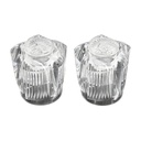 1578-T Fit-All Universal Clear Acrylic Tub / Shower Faucet Handle - Hot / Cold (80852) - W02