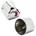 1581-T Fit-All Universal Canopy Lavatory Faucet Handle Hot / Cold - Chrome - 80016 - W04