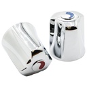 1582-T Fit-All Universal Canopy Tub / Shower Faucet Handle Hot / Cold - Chrome - W02