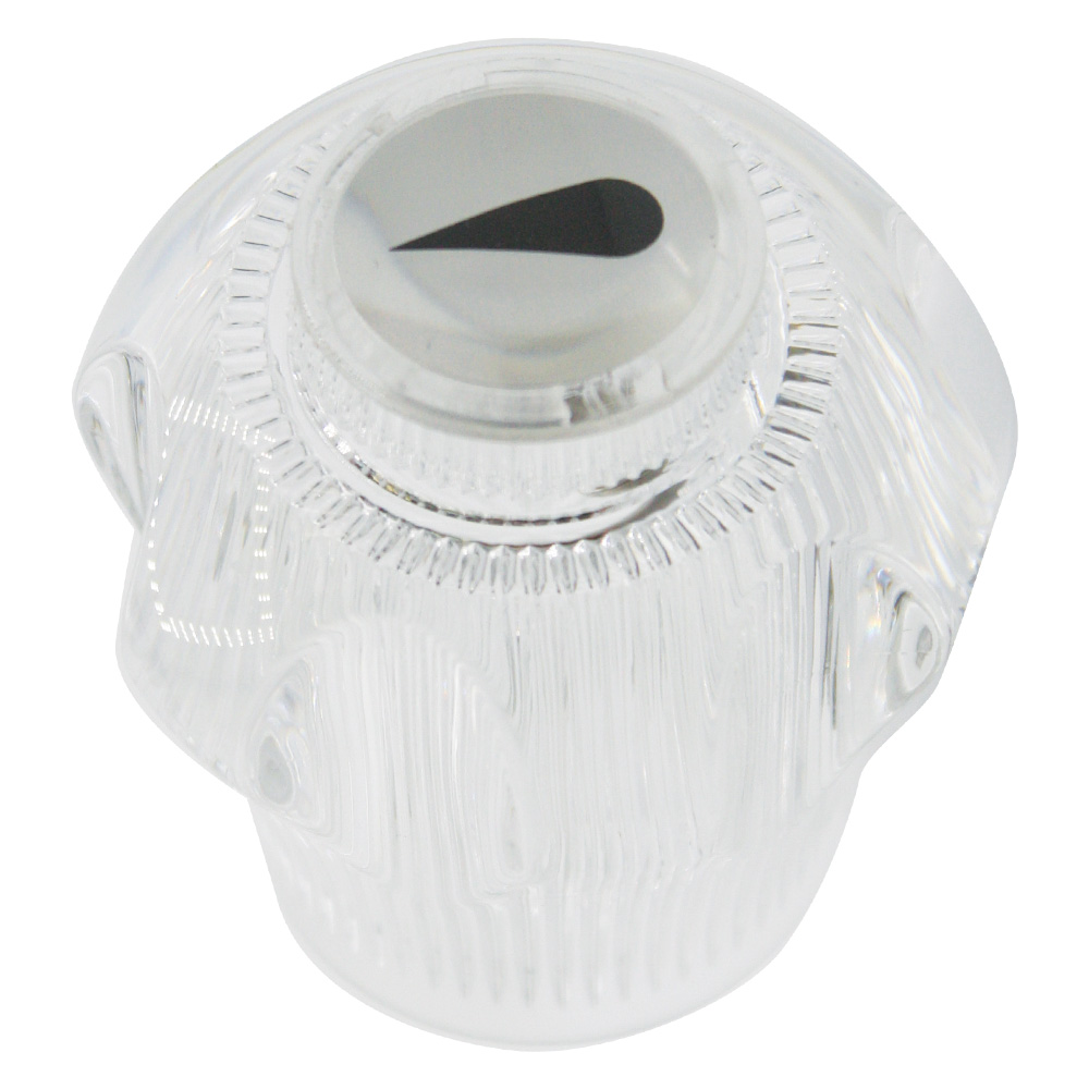 1586-T Fit-All Universal Clear Acrylic Tub / Shower Faucet Handle - Diverter - 80015 - W02