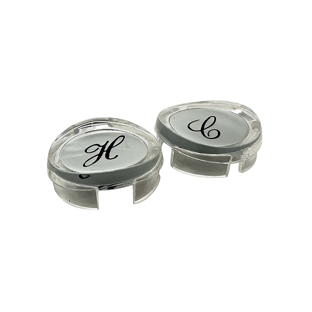 1595-T Sterling Faucet Handle Button Set - W03